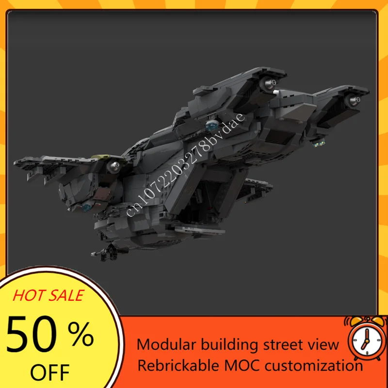 1884PCS MOC Custom Puzzles D77-TC ‘Pelican’ Dropship Model DIY Assembled  Aircraft Educational Creative Toys Xmas Gifts