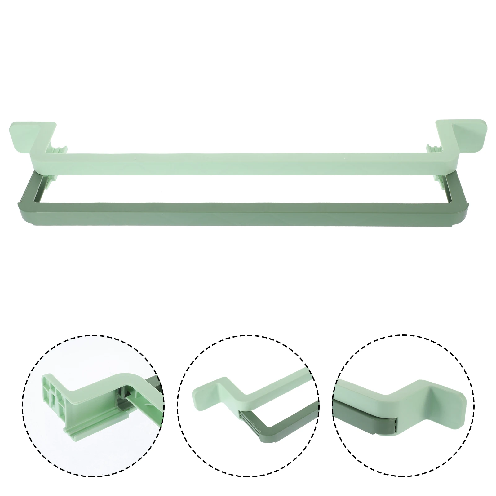 

53CM Gray White Slipper Holder Foldable Wall Rack Punch Free Shoe Rack Bathroom Shelf Slippers Storage Hallway Organizer Towel