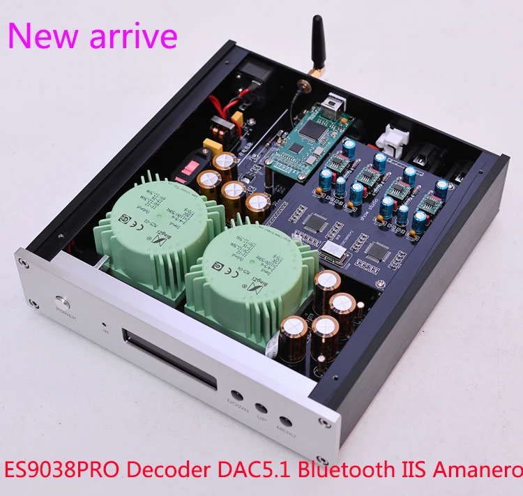 Dual Core ES9038PRO Decoder DAC5.1 Bluetooth IIS Amanero MUSES03 Femtosecond Full Balance DAC