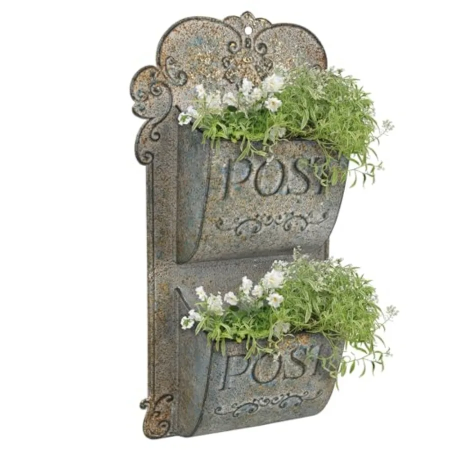 

Metal Wall Planter Outdoor Wall Planter Rustic Wall Mount Planter Wall Hanging Planter Outdoor Wall Planter for Farmhouse Garde