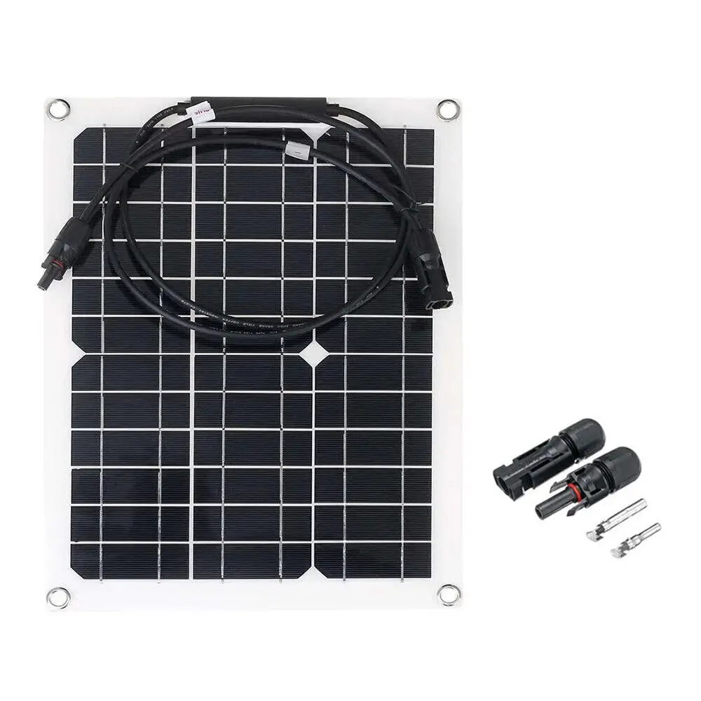 PowMr Portable 12W 18V Portable Solar Panel 12V Solar System High Efficient Phone Charge Battery Power Bank Camping Hiking Light