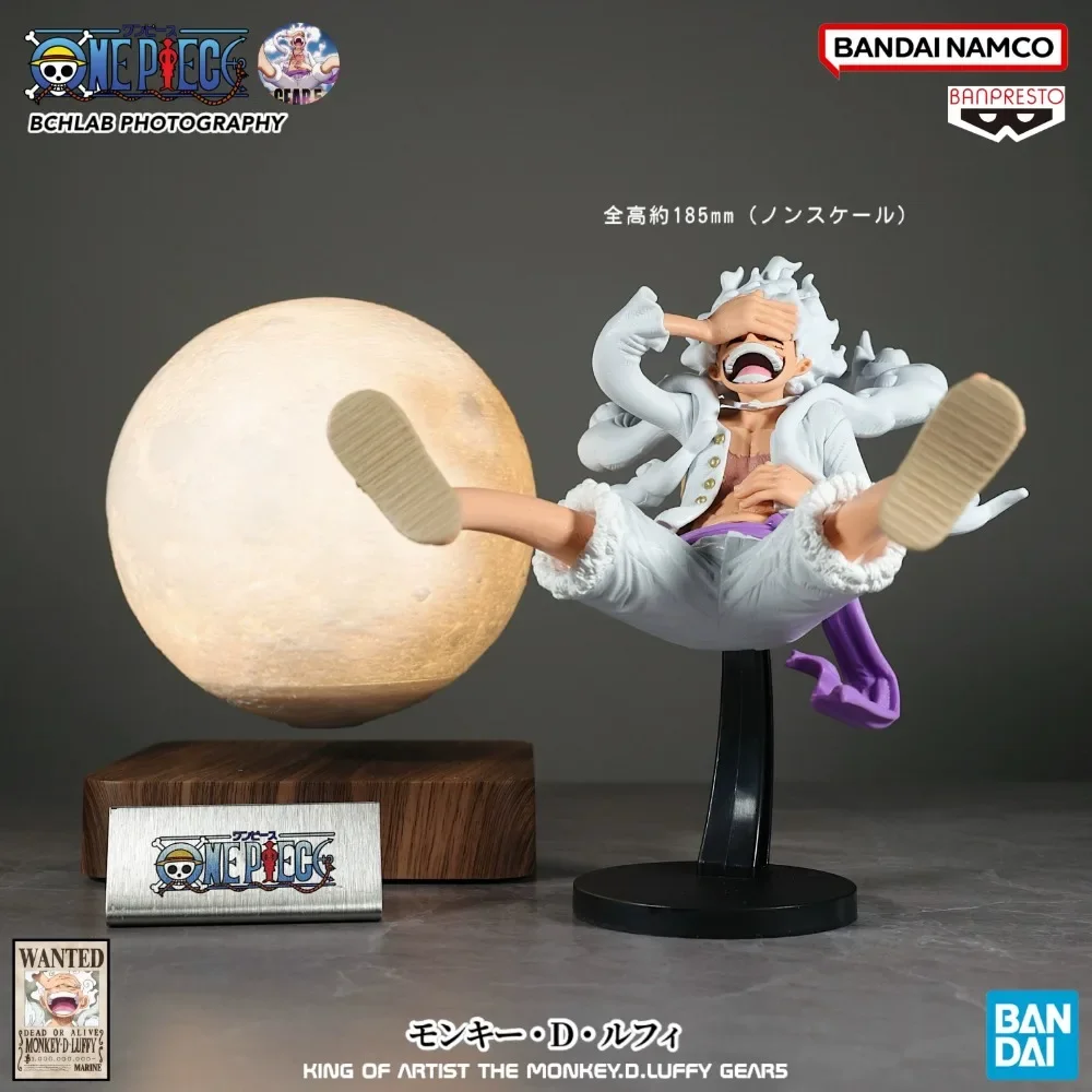 Bandai gafas de fábrica de una pieza, Nika KOA, figura de PVC Luffy de cinco velocidades, modelo de adorno, regalo para novio, figuras de acción, juguetes de Anime