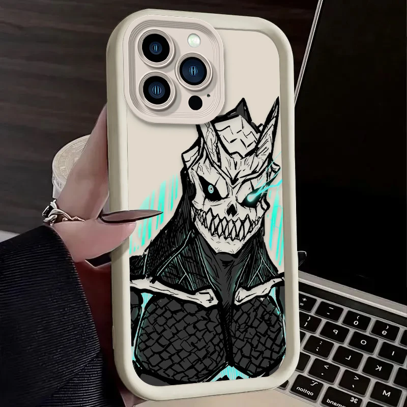 Cool Anime Kaiju No 8 Phone Case For iPhone 17 Air 16 16E 15 14 13 12 11 Pro Max X XS X S Max XR SE 2020 SE4 7 8 Silicone Cover view 5