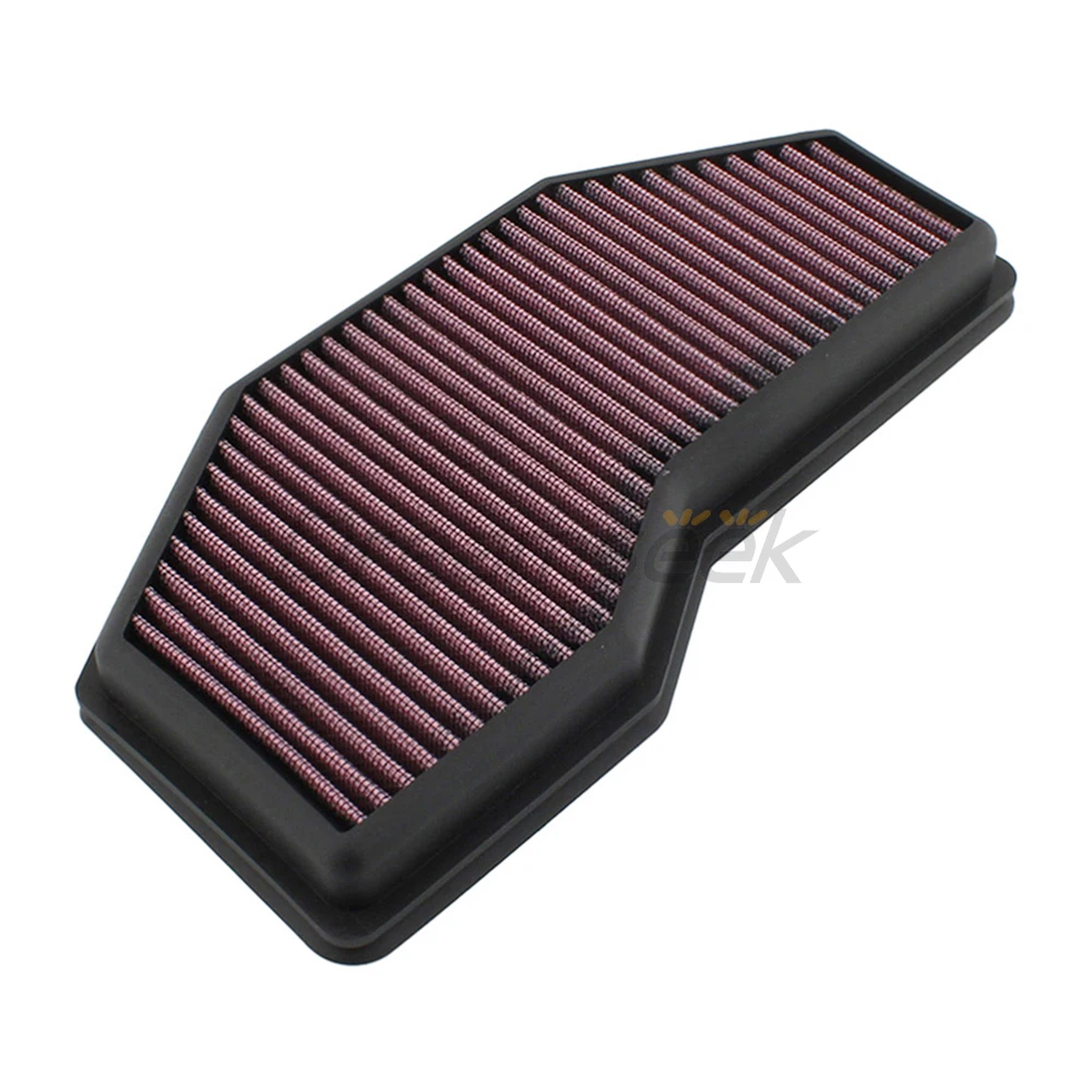 Motorcycle Air Filter Intake for Triumph Speed Triple 1050 S 2016-2021 R 2016-2017 RS 2018-2020 Engine Cleaner Replacement Red