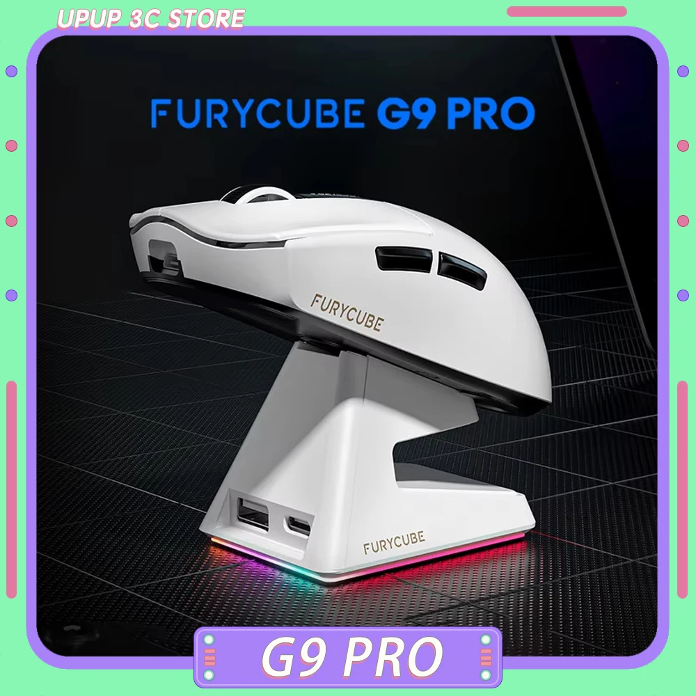 

Furycube G9 PRO Three Mode Mouse PAW3311 Bluetooth Wireless Mouse LED Digital Display Esport Gaming Mouse Lightweight 22000DPI