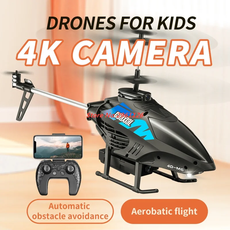 4K 와이파이 FPV RC 헬리콥터, 4K HD 카메라, 고도 유지 드론, 2.4GHZ 4CH RC 항공기, 성인용 생일 장난감, 어린이 소년 선물