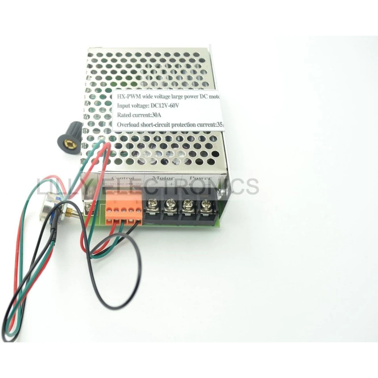 HX-PWM Input DC12V-60V Output 30A DC Motor Speed Controller Driver