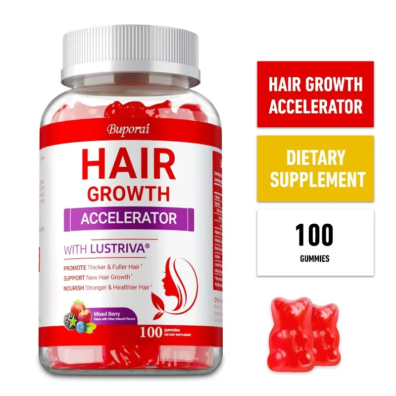 

Hair Growth Accelerator - Helps Collagen Production, Promotes Natural Growth, Thicker, Fuller, Healthier Hair, and Reduces Frizz