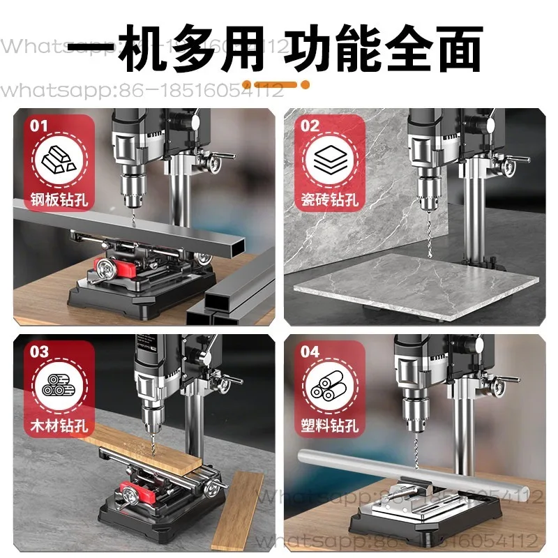 Desktop drilling machine, small 220V high-power industrial multifunctional worktable, high-precision drilling machine