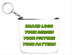 24PCS/Packs Custom Fashion Zipper Coin Purse Printed-on-Demand Artist Design Travel Souvenir, Small Bag, Key Holder, Card Holder
