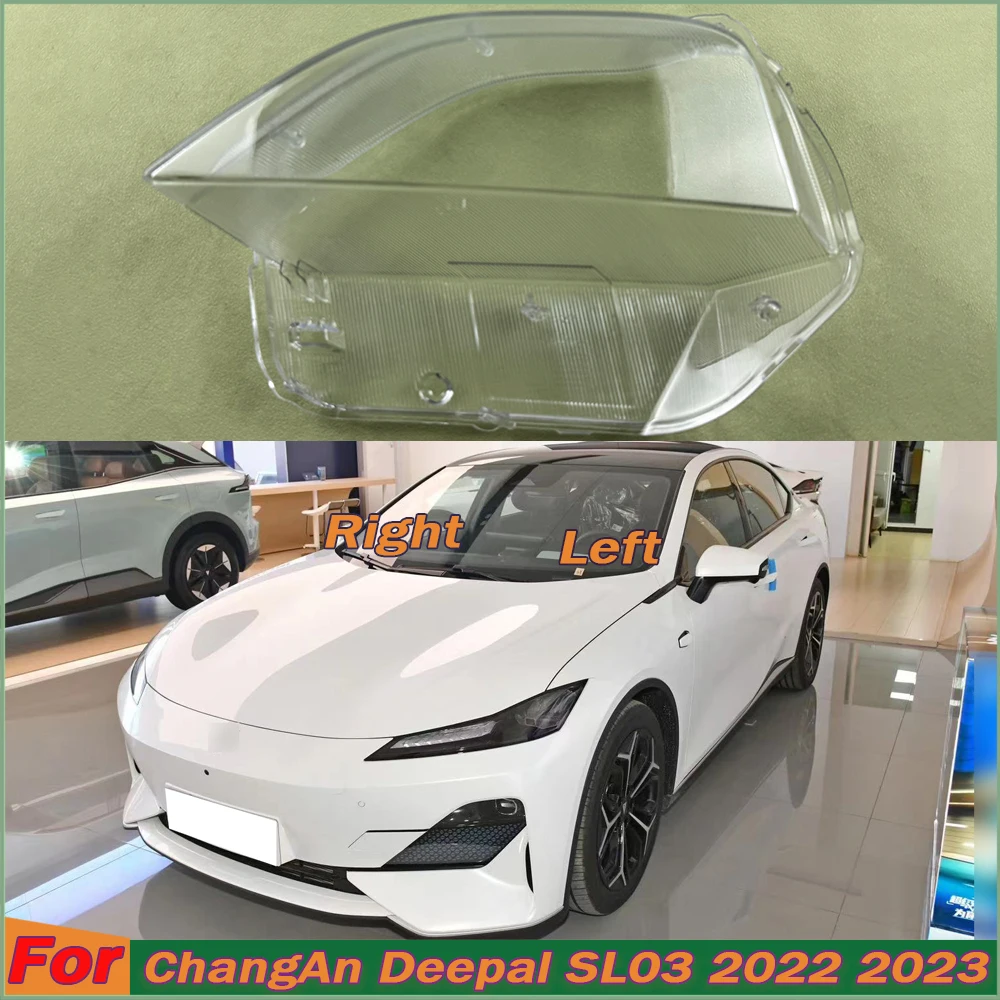 For ChangAn Deepal SL03 2022 2023 Headlamp Housing Transparent Mask Cover Headlight Shell Plexiglass Replace Original Lens