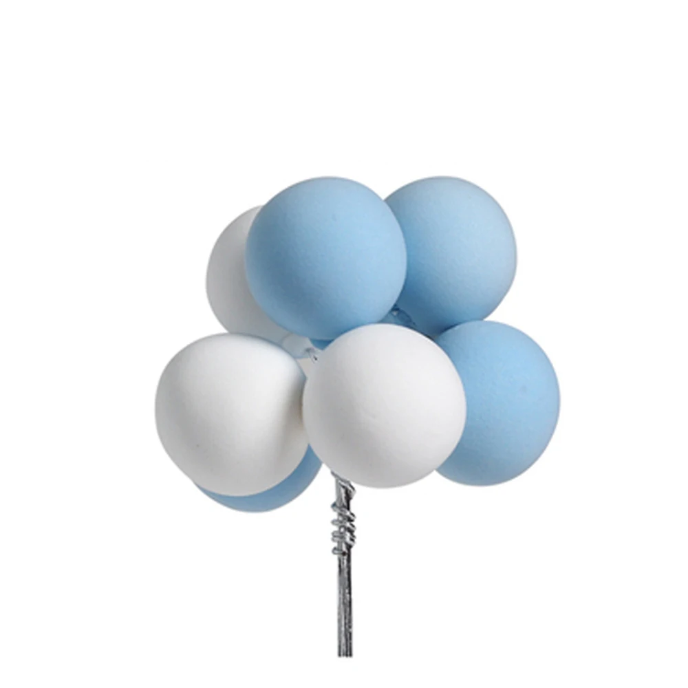 8Pcs Mini Kugeln Kuchen Topper Farbe Luftballons Kuchen Dekoration Cupcake Flagge Dessert Diy Liefert Geburtstag Dekoration Baby Dusche – Detail 5