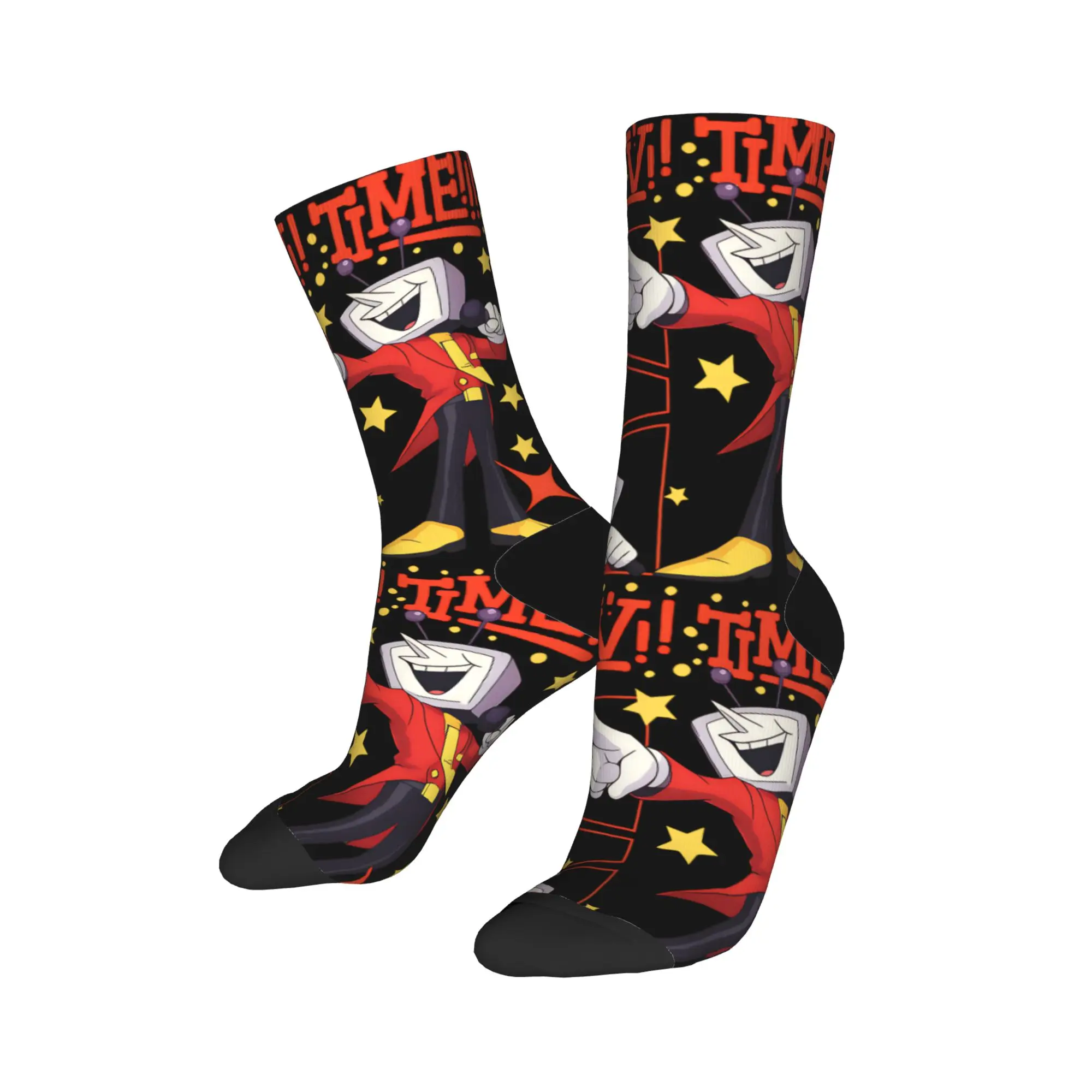 Tenna Deltarune calcetines de juego hombres mujeres poliéster moda calcetines novedad Primavera Verano Otoño Invierno medio tubo calcetines regalo