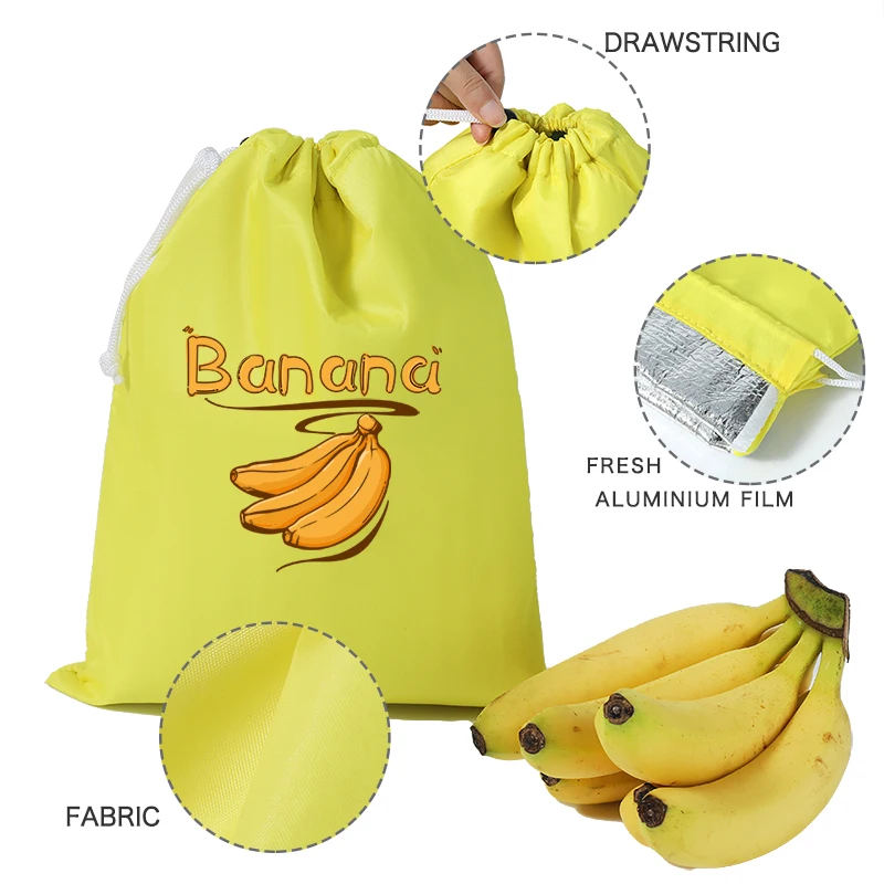 1/3/8 Banana Storage Bag, Vegetable Preservation Bag, Anti Ripening, Kitchen Storage Preservation Bag, Lightweight and Convenien