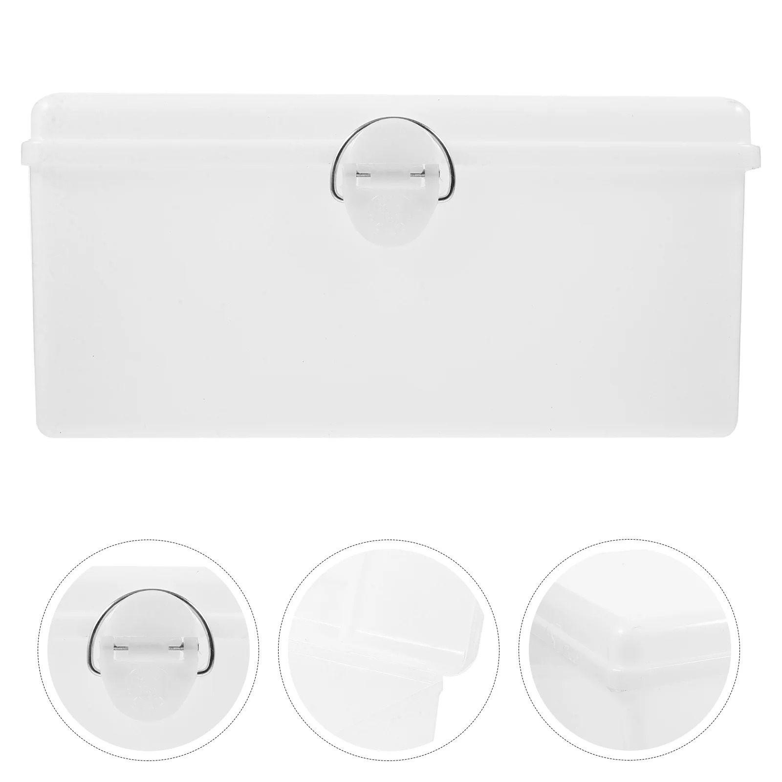 

Mahjong Storage Box Plastic Small Mahjong Tile Organizer Carrying Case Portable Handle Household Storage Container Multipurpose