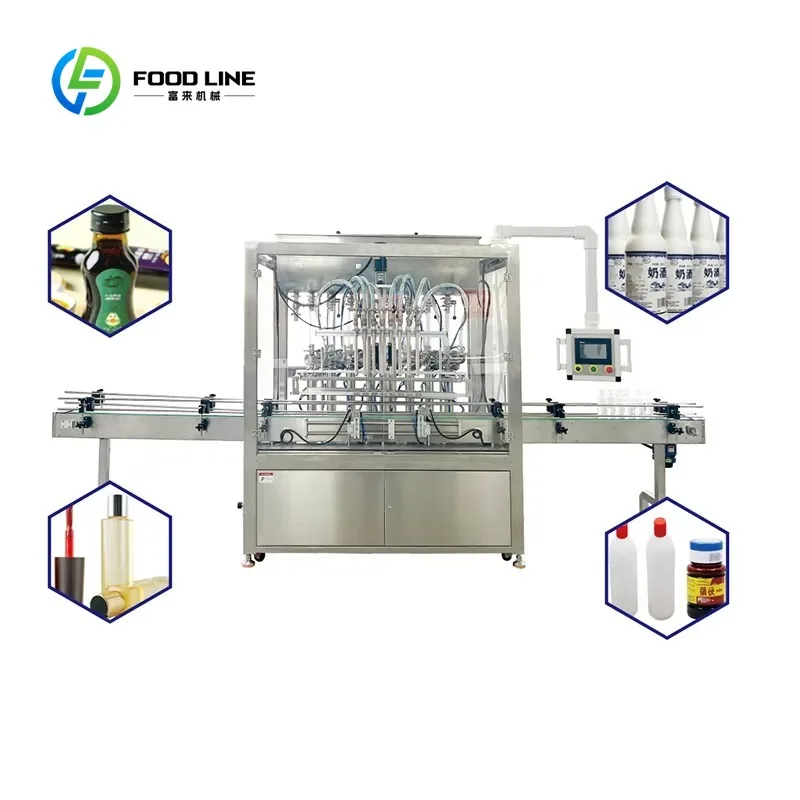 Customized Automatic Bottle Jar Filling Production Line Filling Capping Labeling Equipment Beverage Integrated Packaging Line
