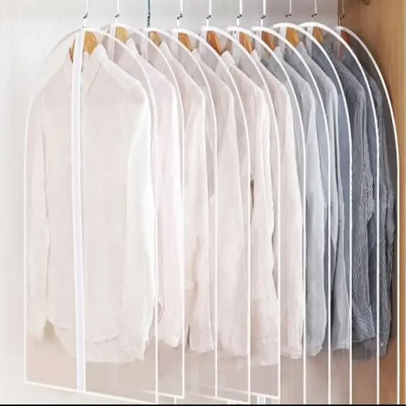 5 PCS Household Clothing Store Dust-proof Articles Garment Dress Wrinkle Suit Proof Cover Coat Skirt Protect Wardrobe Storage