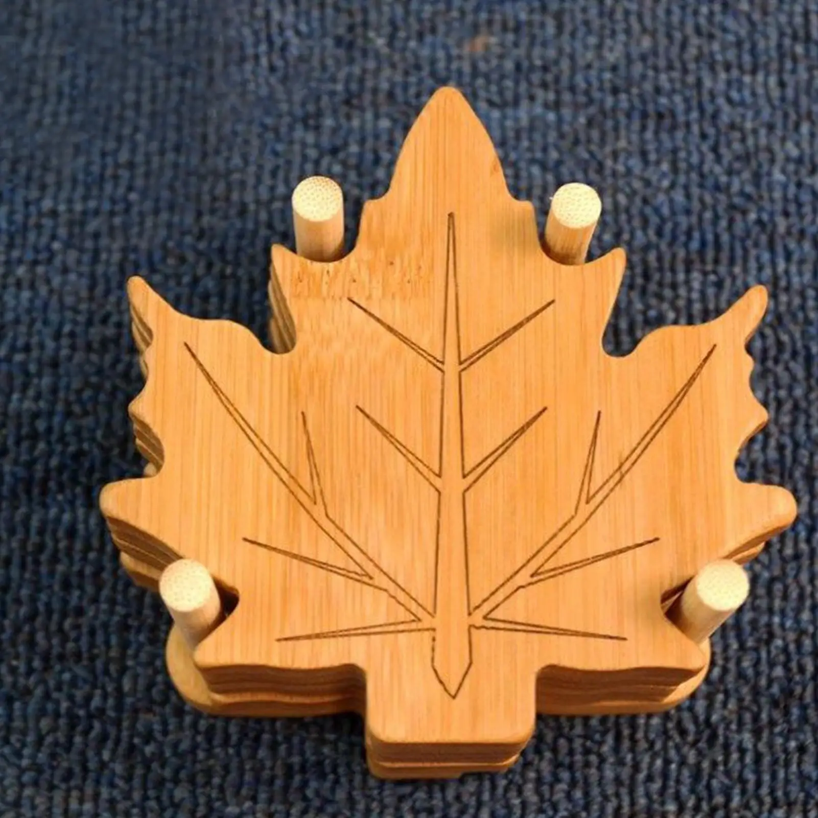 

6 Pieces heat-resistant mat set Trivets for Hot Dishes Heat-proof Maple Leaf Design Coaster placemat Heat Resistant Pot Holders