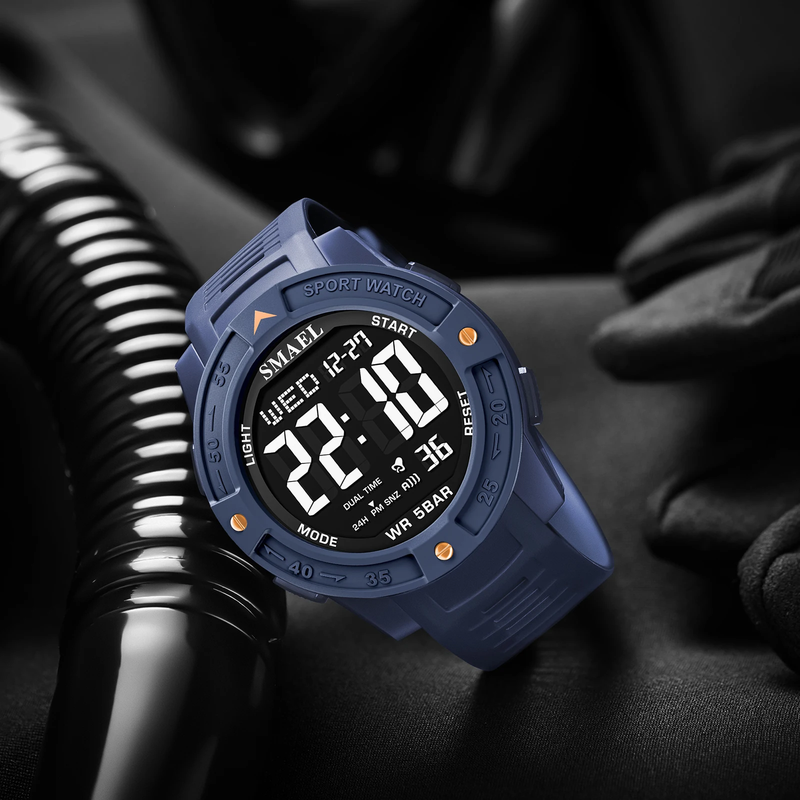 

Новые цифровые часы SMAEL, брендовые спортивные часы со светодиодной подсветкой, водонепроницаемые цифровые часы 50 м, 8126, военные часы, армейские светодиодные цифровые часы для мужчин