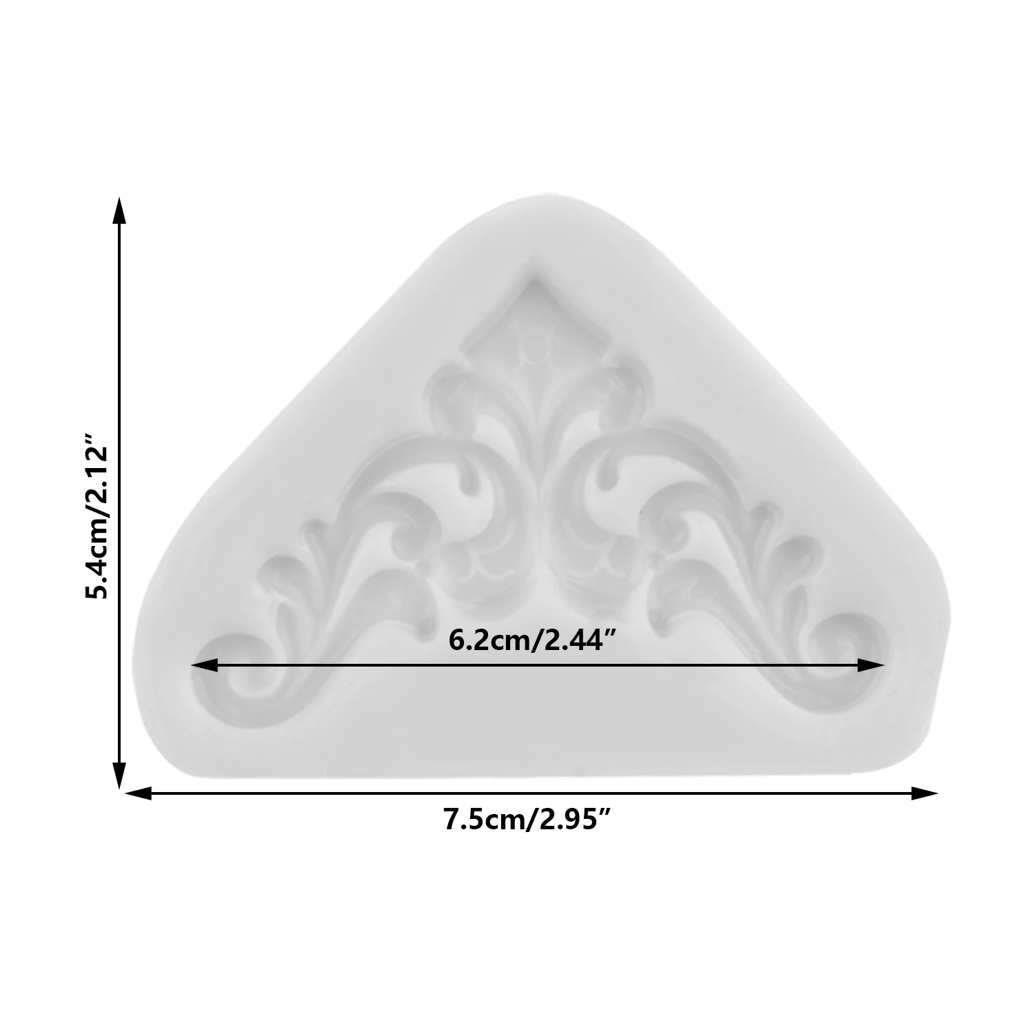 European Baroque Scroll Relief Silicone Mold Cake Border Chocolate Fondant Mould Cake Decorating Tools Resin Clay Candy Molds
