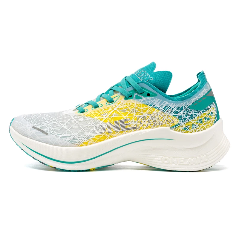 ONEMIX Men's Marathon Running Shoes Carbon Plate Shock Absorption Ultra-Light Rebound Technology Outdoor Sports Sneakers