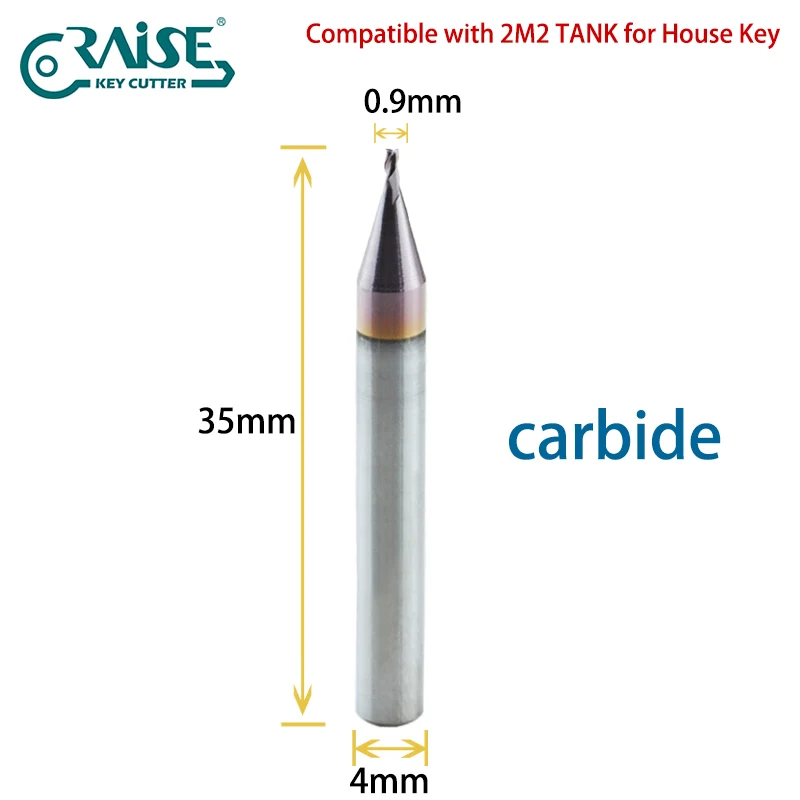 Special Cutter 0.9mm Cutter Compatible with 2M2 TANK Key Machine for Cut House Keys