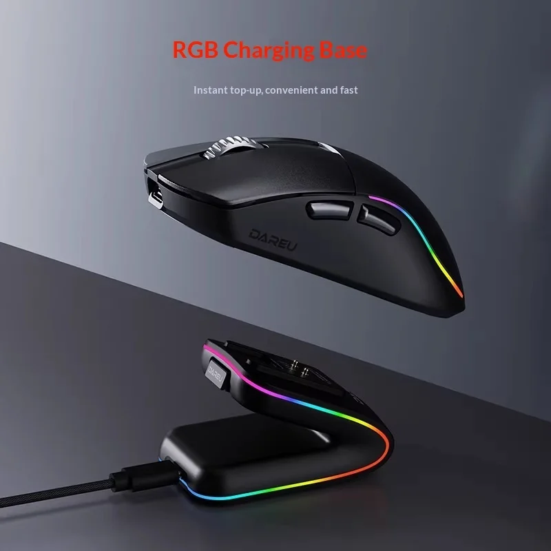 DAREU A950AIR Electric Engine Gaming Mouse AIM-750U Depth Adjustment Chip 30000DPI Wireless Mouse 750IPS For CSGO PC Accessories