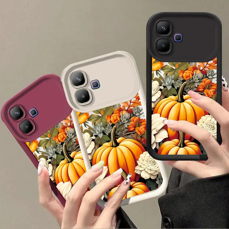 Flexible Silicone Case For Infinix Smart 20 4G Protective Cover Shockrpoof Hollaween Print Pattern Funda