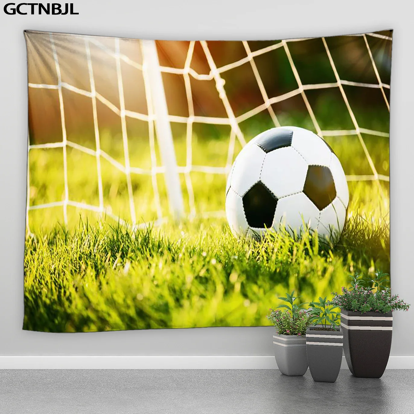 Football Field Tapestry,Green Grass Arena for Sports Fight Soccer Small Tapestries for Living Room Dorm Decor wall Tapestry Clot