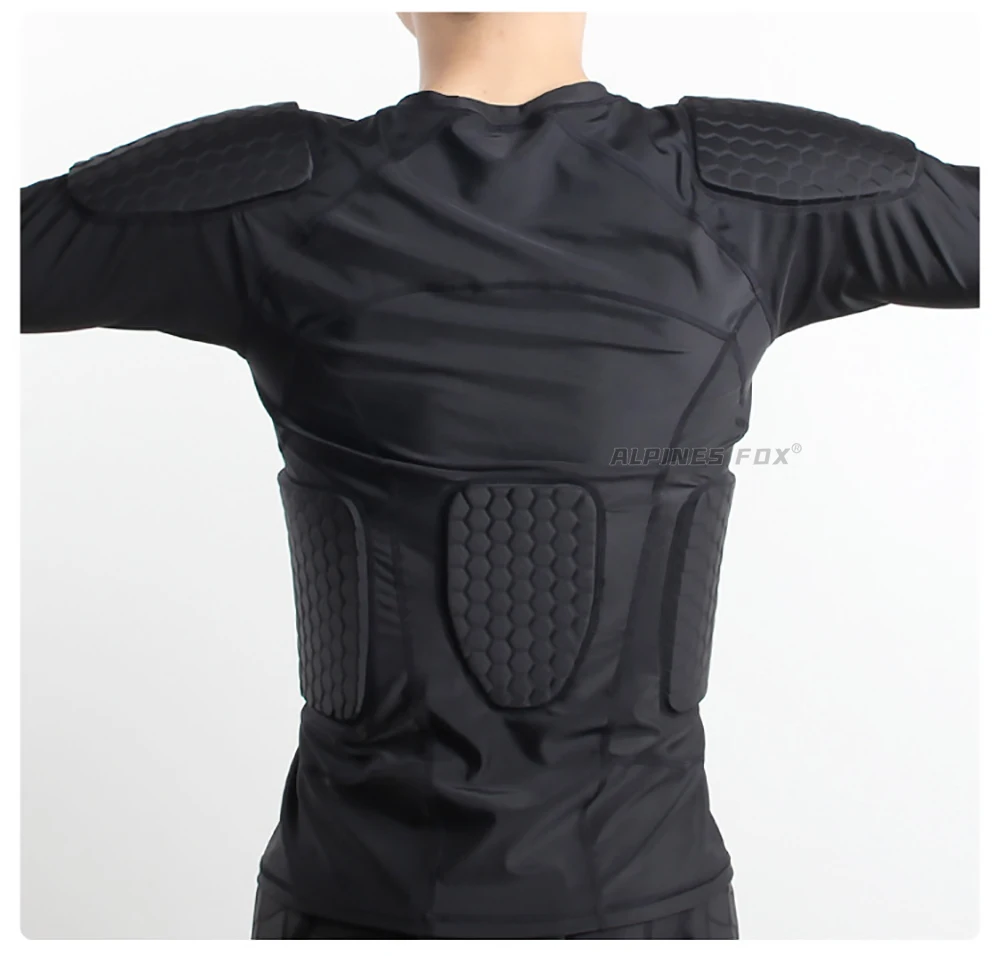 Motorrad Ganzkörper panzer Jacke Schutz Moto Unterwäsche Anti-Kollision Motorrad Reiten Kleidung Waben polster Motocross Tops – Detail 13