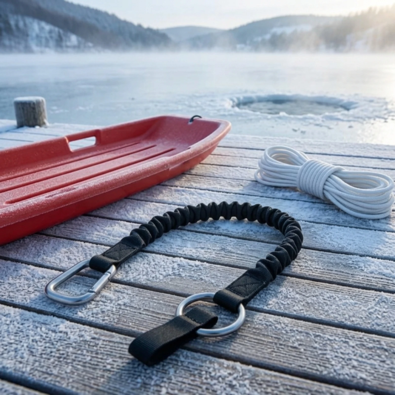 Floating Collar with Leash Heavy-Duty Gear for Lifeguards, Poolside