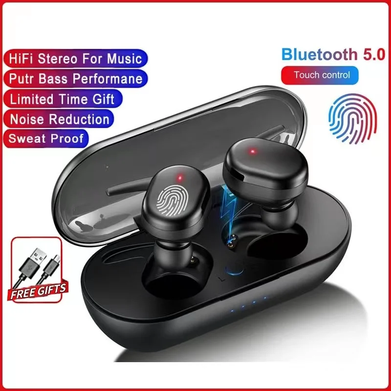 Original Y30 TWS Bluetooth Headphones Stereo Wireless Earphones Earbuds In-ear Noise Reduction Waterproof Headphones for Lenovo