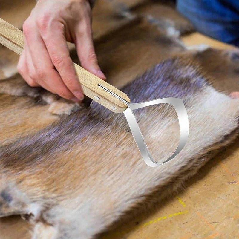 Esconder ferramenta de flecha para esconder bronzeamento mais fresco para suprimentos ferramentas de fabricação de couro manuseio de pele-A51M