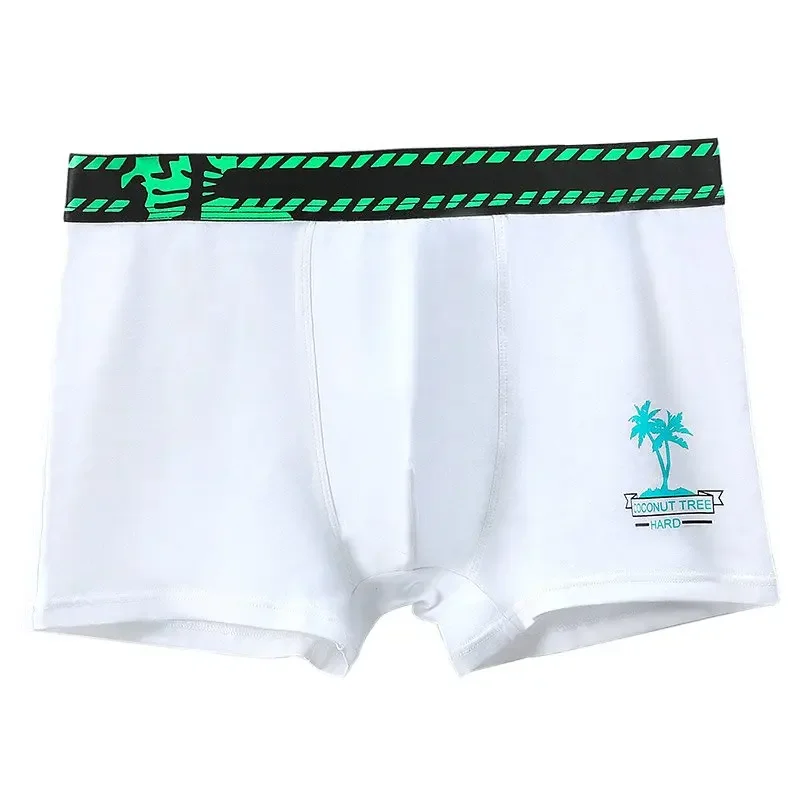 

5PCS Modal sportswear men's underwear, breathable underpants, trendy and individualistic, flat-angle cuffs for men