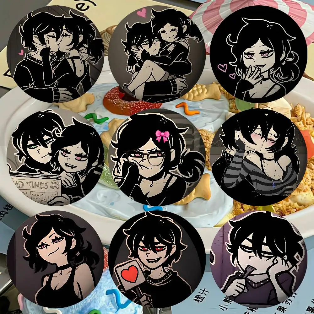 H-The Coffin Of Andy And Leyley Badges Tinplate Soft Button Pin Brooch Metal Badge Custom Jewelry Accessories Hat Bag Lapel
