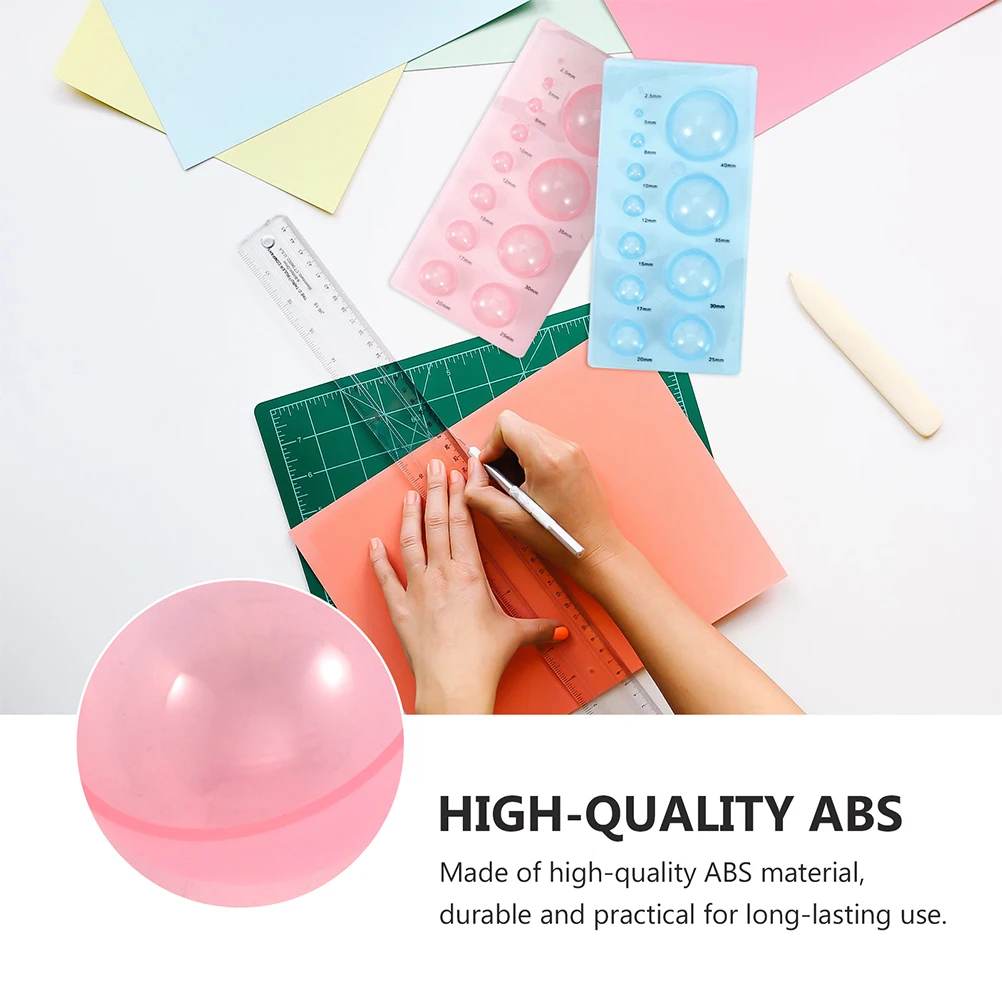 

6Pcs Plastic Quilling Mould Set for DIY Paper Craft Lightweight Compact Design Ideal for Making 3D Domes and Stereoscopic