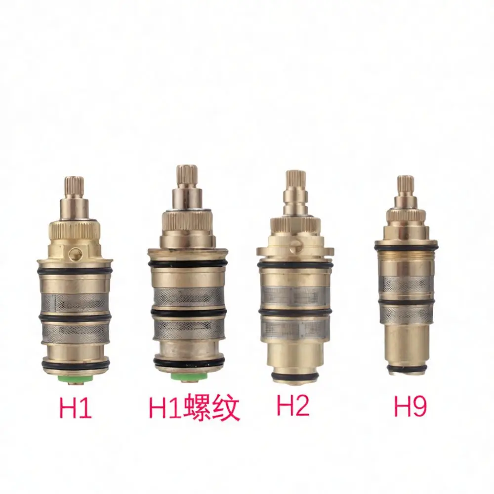 Solid Brass Thermostatic Valve Core Replacement For Shower Mixer Tap Plumbing Repair High Pressure Resistant