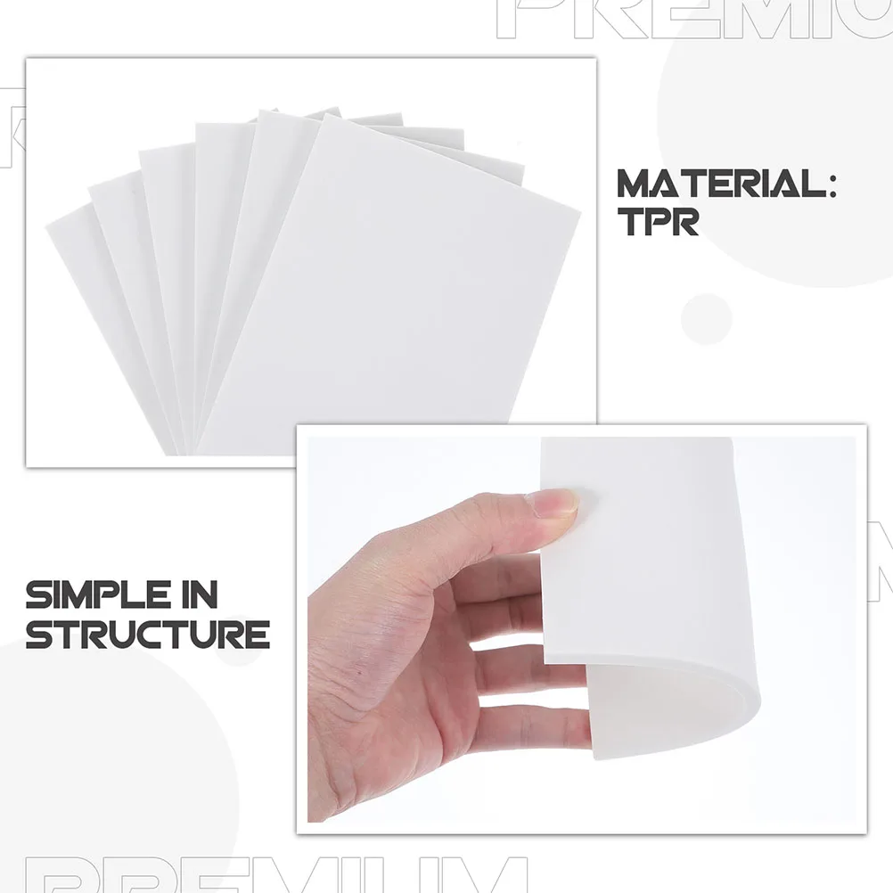 

5pcs Rubber Carving Blocks DIY Stamp Making Bricks Flexible Art Craft Supplies Engraving Tools Learning Practice Storage