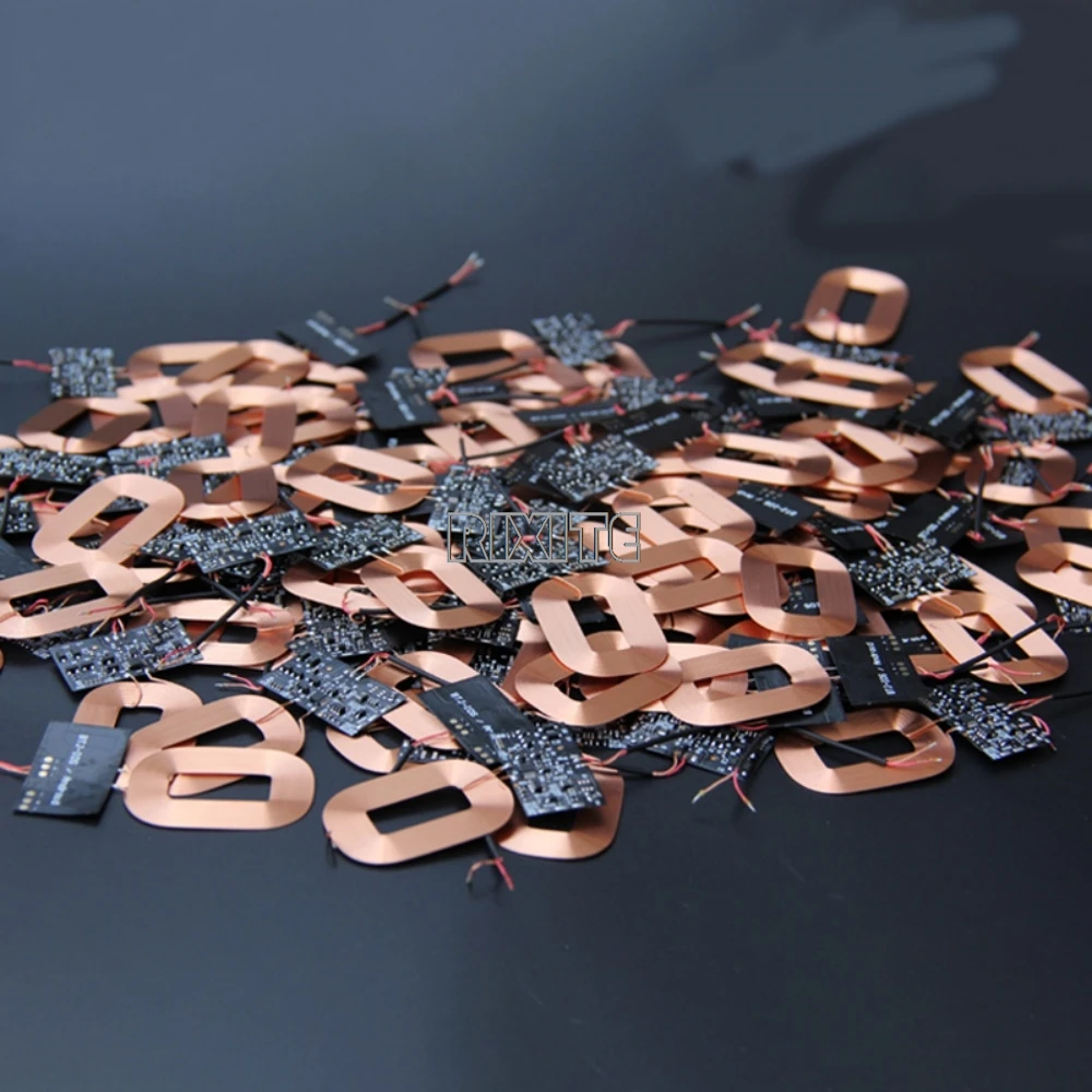 Módulo receptor de carga inalámbrica, cargador inalámbrico estándar Universal, placa de circuito con bobina PCBA, bricolaje, 5W