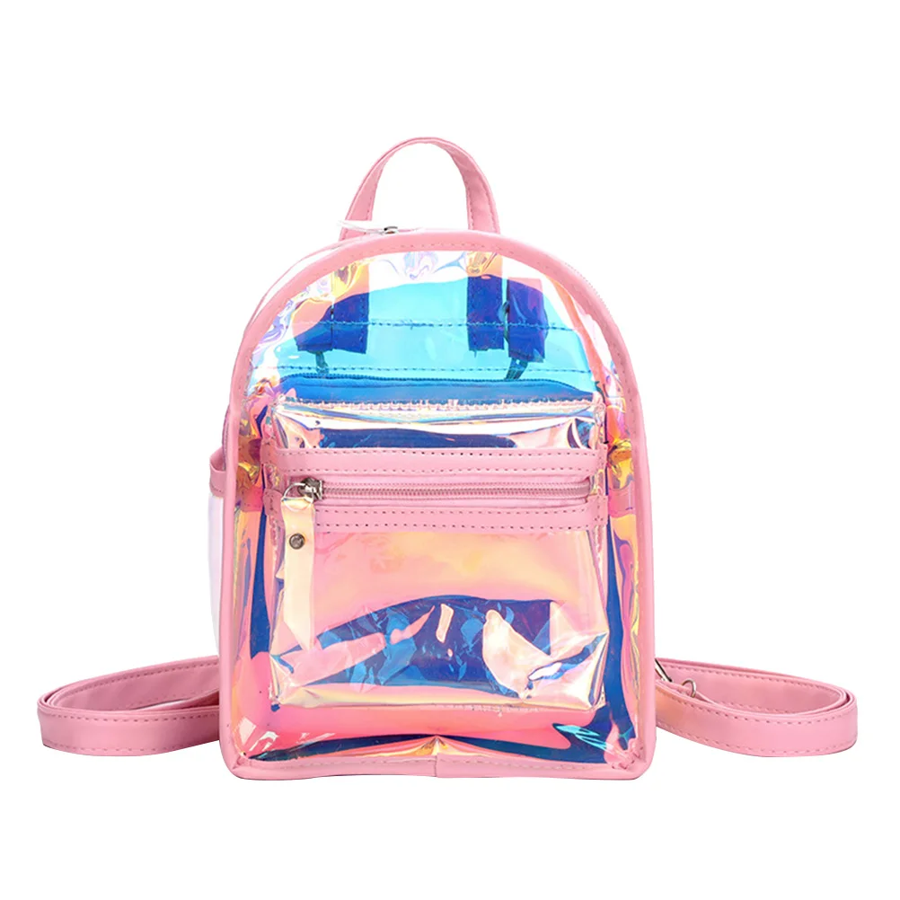 

Girls Backpack Dazzling Casual Practical Storage Travel Bag Pink Small Women Rucksack Lightweight MultiFunction Portable