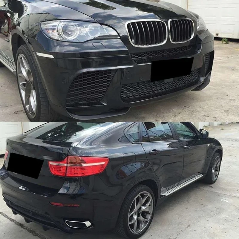 For X6 E71 MP Style High Quality 2008-2013 Year Rear Lip Facelift X6 E71 Body Kit with Front Bumper Rear Diffuser Fit