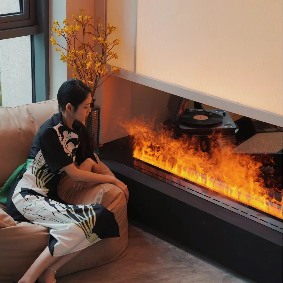 5 year warranty automizing 5d vapor mist water steam electric water fireplace 150 cm