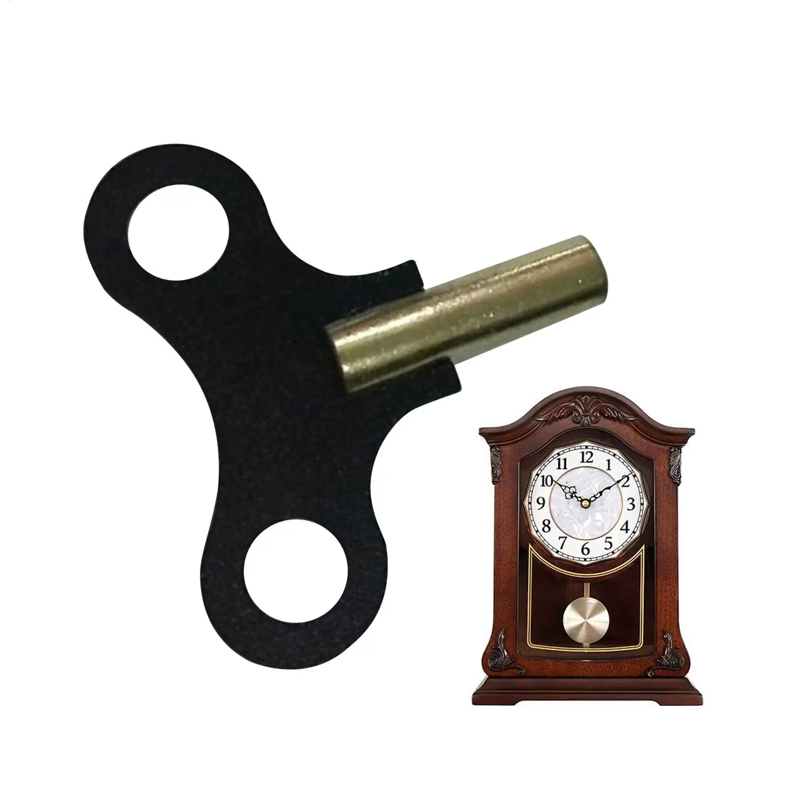 High Quality Steel Clock Key Metal Clock Key Steel Clock Tools Winding Repair Tool Black Sturdy Clock Tools Wall Clock Alarm