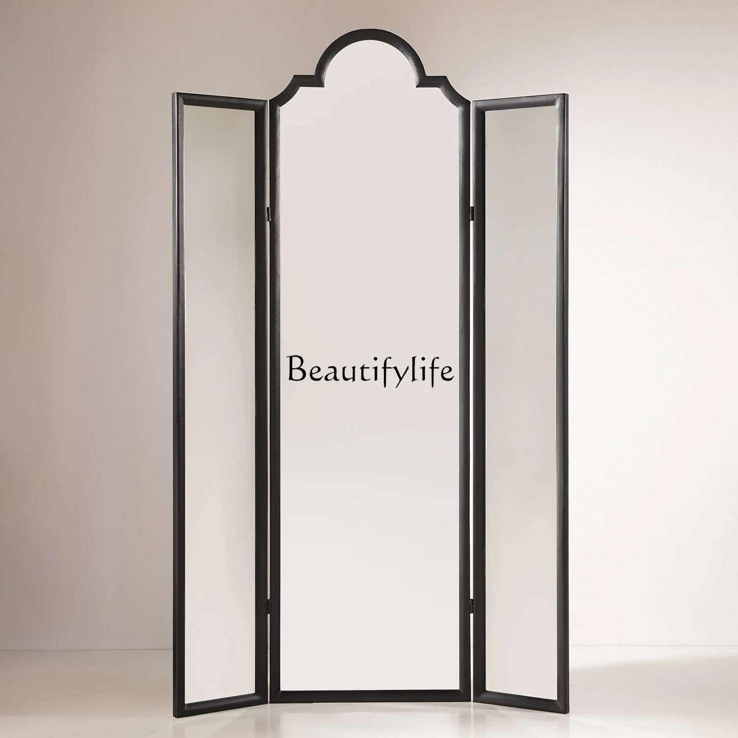 

Italian modern screen partition living room decoration blocking entrance entrance moving glass mirror