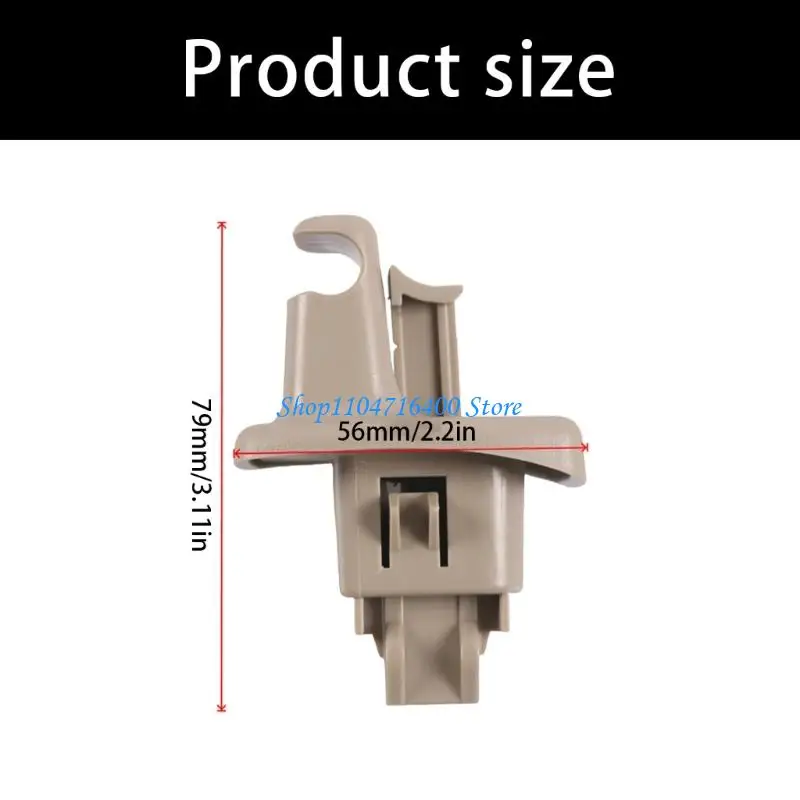 y1gd ABS Sun Visors Clip Holder Heat Resistant Design Tested Up To 70°C Vibrations Proof Secure Locking Mechanism For Cars