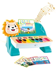 Lion touch playing piano toy, safe wireless intelligent touch electronic small piano can play music
