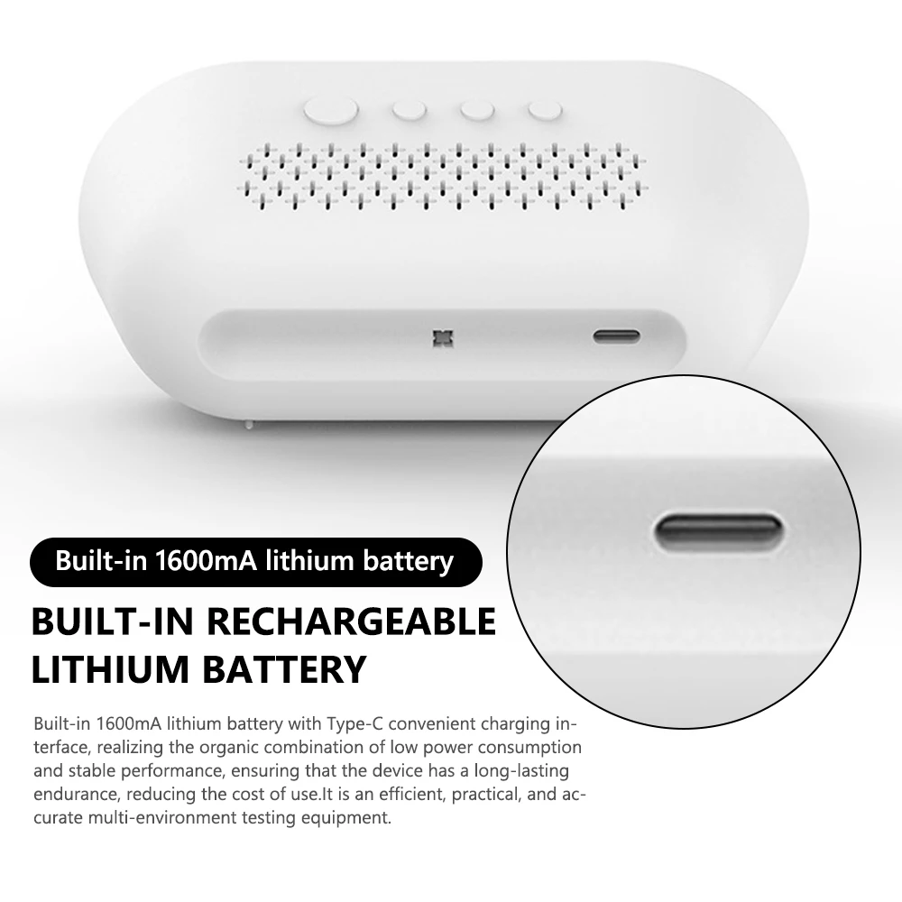 3in1 pengukur tingkat suara, alat pengukur kedataran suhu sekitar komprehensif, tampilan Digital desibel