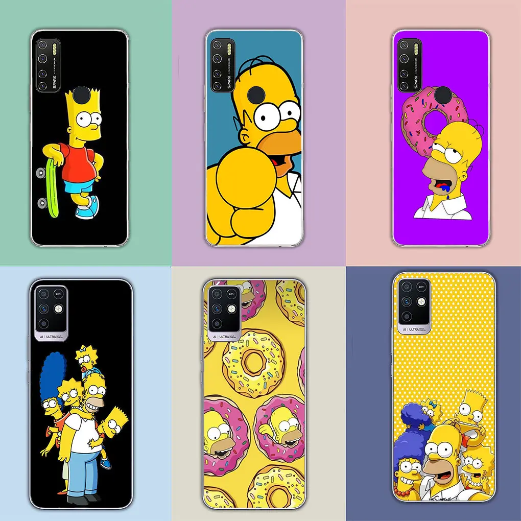 Cute Bart S-Simpson The S-Simpsons Phone Cover Case for Motorola Moto G13 G14 G53 G54 G62 G72 G82 G84 E13 E20 G42 G32 G23 G22