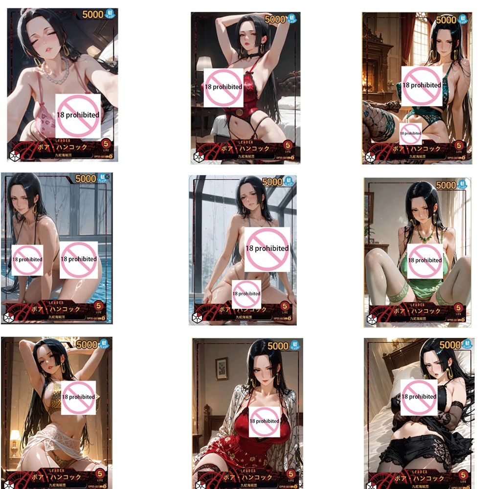 

ONE PIECE 9 шт./компл. DIY самоконтроль Коллекционные фирменные торговые флэш-карты аниме мультфильм подарок Боа Хэнкок ACG