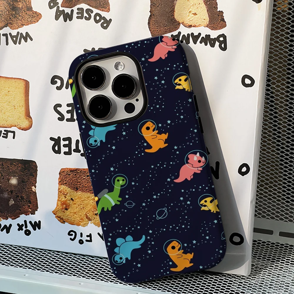 

Dinosaurs In Space Phone Case Film Shell For IPhone 16 15 14 13 12 11 Pro Max Plus